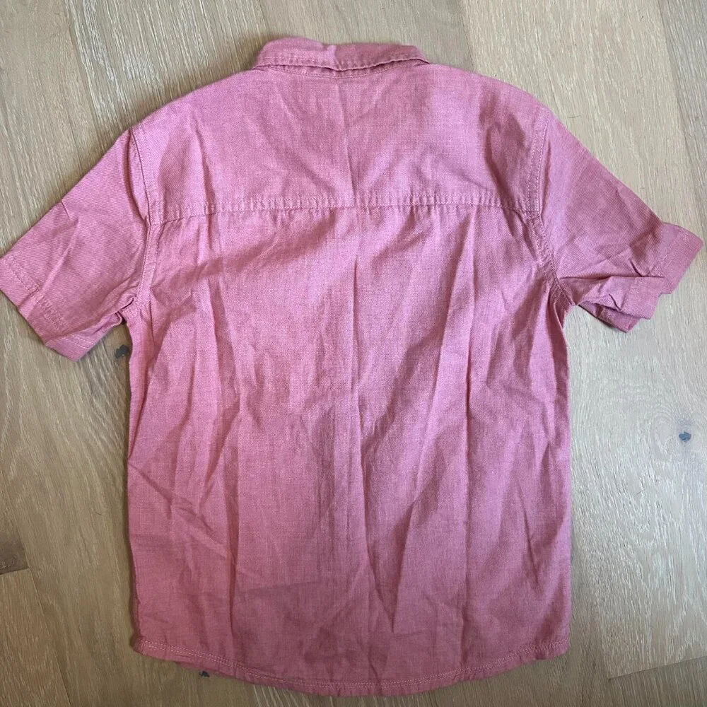 Abercrombie Kids Short Sleeve Button Down Shirt 100% Cotton - NWT - 7/8